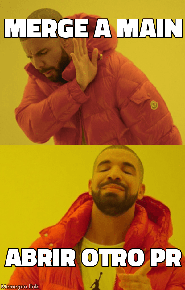 Meme: La estrategia de branching del equipo explicada en un meme